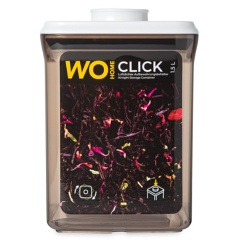 Изображение товара Контейнер для сыпучих продуктов с вакуумной крышкой WO HOME CLICK 1,5 л, пластик, коричневый