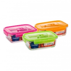 Изображение товара Контейнер LUMINARC ПЮРБОКС АКТИВ НЕОН МИКС 1220мл прямоугольный (P4565)