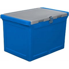 Изображение товара Контейнер NILKAMAL 645х405х420 мм синий с крышкой