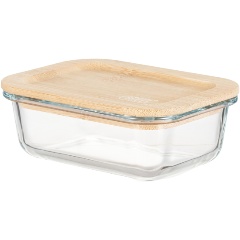 Изображение товара Стеклянный контейнер Gipfel Stor 51953 400 мл с бамбуковой крышкой