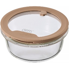 Изображение товара Контейнер Gipfel Veso 500 мл, 15 см, круглый, с крышкой, стекло (52829)