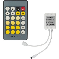Изображение товара Контроллер для светодиодной ленты LAMPER White Mix 12/24 В, 72/144 Вт, 24 кнопки