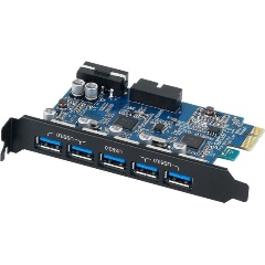 Изображение товара Контроллер PCI-E Orico PVU3-5O2I USB 3.0