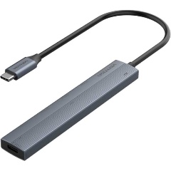 Изображение товара Концентратор Vention OTG USB 3.2 Gen 2 Type-C на 4 USB порта + USB-C PD Серый - 0.15м. (CKHHB)