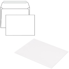 Изображение товара Конверты С5 РЯЖСКАЯ ПЕЧАТНАЯ ФАБРИКА (162х229 мм), отрывная полоса, белые, КОМПЛЕКТ 1000 шт.