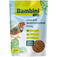 Изображение товара Корм Bambini Pets для экзотических птиц, 400 г