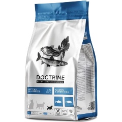 Изображение товара Корм сухой Doctrine беззерновой для котят с лососем и белой рыбой 3 кг