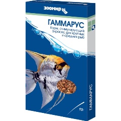 Изображение товара Корм ЗООМИР гаммарус в коробке, 10 г