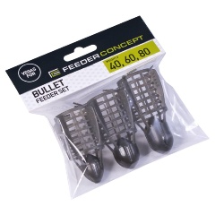 Изображение товара Кормушки фидерные Feeder Concept Vegas ПУЛЯ 40 60 80г 3шт. набор