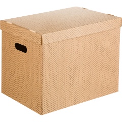 Изображение товара Короб для хранения Attache Графит 390х320х290 усилен.дно ККД-1,бурый,3шт/уп