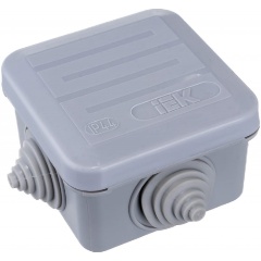 Изображение товара Коробка распаячная IEK ОП 70х70х40 IP44 КМ41236 (4 гермоввода) UKOZ11-070-070-040-K41-44