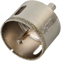 Изображение товара Коронка алмазная Вихрь 55 мм по керамограниту и керамике с центровкой