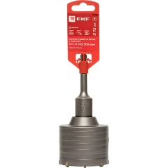 Изображение товара Коронка буровая по бетону с оснасткой EKF TCT-72 М22 SDS-plus Master, tct-72-m22