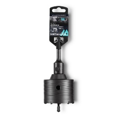 Изображение товара Коронка тв. спл. SDS-plus METALLICA Optima 75x160/100 мм, h=50мм, М22,0х2,0 мм, с адаптером