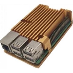 Изображение товара Корпус ACD Gold Metal Aluminum Case для Raspberry Pi 4B