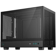 Изображение товара Корпус Deepcool CH160 черный Mini-Tower для Mini-ITX с стеклянной боковой стенкой