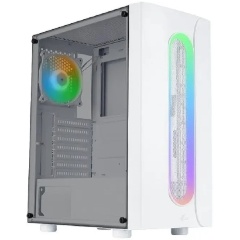Изображение товара Корпус Eurocase A10 белый Midi-Tower с стеклом ARGB вентиляторы и поддержкой видеокарт 315 мм