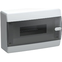 Изображение товара Корпус IEK ЩРН-П-12 UNION Compact IP41 черн. прозр. дверь пластик., UIC-KP12-N-12-41-K01