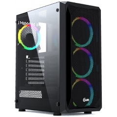 Изображение товара Корпус Powercase Mistral Z4 Mesh LED, черный (CMIZB-L4)