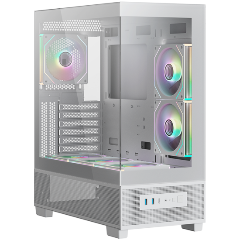 Изображение товара Корпус XASTRA Q500 6ARGB-C10-UC белый Midi-Tower для ATX Micro-ITX Mini-ITX