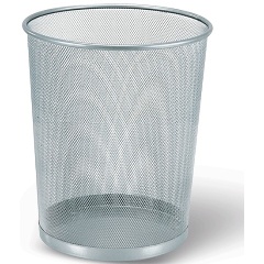 Изображение товара Корзина для бумаг Brauberg Germanium 20 л металлическая, серебристая