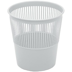 Изображение товара Корзина для бумаг Стамм 9 л сетчатая, серая