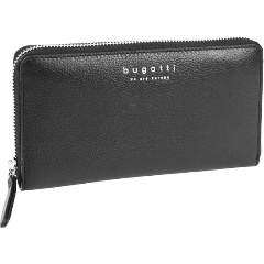 Изображение товара Кошелек женский BUGATTI Linda на молнии, чёрный