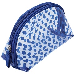 Изображение товара Косметичка DEWAL BEAUTY Горох, синяя