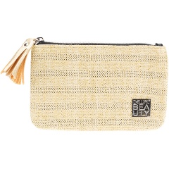 Изображение товара Косметичка DEWAL BEAUTY Рогожка, бежево-темный