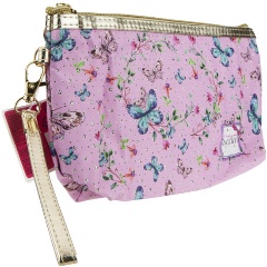 Изображение товара Косметичка розовая LUKKY с принтом и блёстками