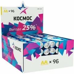 Изображение товара Элемент питания алкалиновый Космос AA/LR6 (уп.96шт), KOCLR6_96BOX