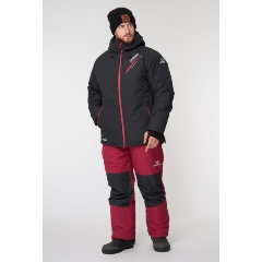 Изображение товара Костюм Alaskan APACHE зимний, темно-серый/бордовый 2XL (куртка+полукомбинезон)