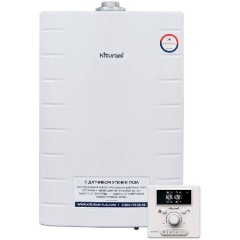 Изображение товара Газовый котёл Kiturami World Alpha-30 мощностью 30 кВт для отопления и ГВС