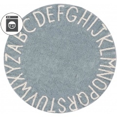 Изображение товара Ковер круглый LorenaCanals Алфавит Round ABC 150D, голубой