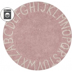 Изображение товара Ковер круглый LorenaCanals Алфавит Round ABC 150D, розовый