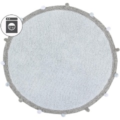 Изображение товара Ковер LorenaCanals с помпонами, голубой, 120D