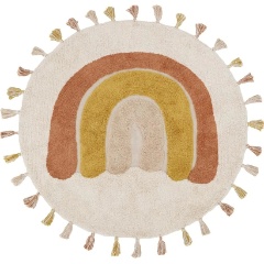 Изображение товара Ковер Nattiot RAINBOW TOFFEE D110 круглый 110 см хлопок стильный уютный