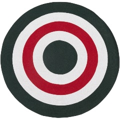 Изображение товара Ковер Tkano из хлопка Target Ethnic, ?150, темно-зеленый