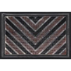 Изображение товара Коврик фактурный придверный Blabar 45x65см Сleaning Line Tiger резиновый черный