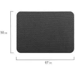 Изображение товара Коврик Laima EVA / ЭВА универсальный 50х67см ячеистый (СОТЫ) применим для сушки посуды, кухни, ванной, прихожей, животных, цвет СЕРЫЙ