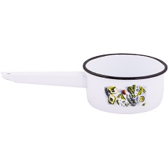 Изображение товара Ковш Appetite эмалированная Свежая зелень 1 литр с крышкой для индукционных плит