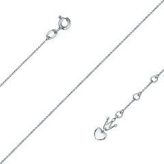 Изображение товара Браслет Сердце в короне из серебра 925 для женщин регул камень фианит