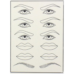 Изображение товара Кожа для тату-практики AVA TC-623 15х20см с рисунком