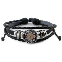 Изображение товара Кожаный браслет АМУЛЕТИКА BSK-0015 Защита от сглаза регулируемый