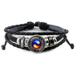 Изображение товара Кожаный браслет АМУЛЕТИКА BSK-0020 Инь-Ян