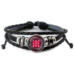 Изображение товара Кожаный браслет АМУЛЕТИКА BSK-0036 символ любви регулировка