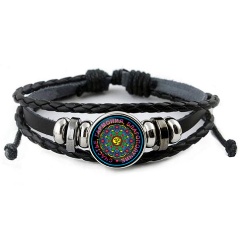 Изображение товара Кожаный браслет АМУЛЕТИКА BSK-0141 Мандала Ом