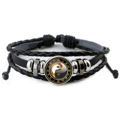 Изображение товара Кожаный браслет АМУЛЕТИКА BSK-0186 Инь-Ян
