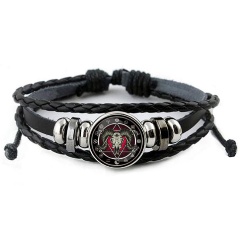 Изображение товара Кожаный браслет АМУЛЕТИКА BSK-0210 с черепом козла