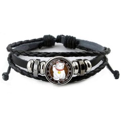 Изображение товара Кожаный браслет АМУЛЕТИКА BSK-0217 Манеки-Неко